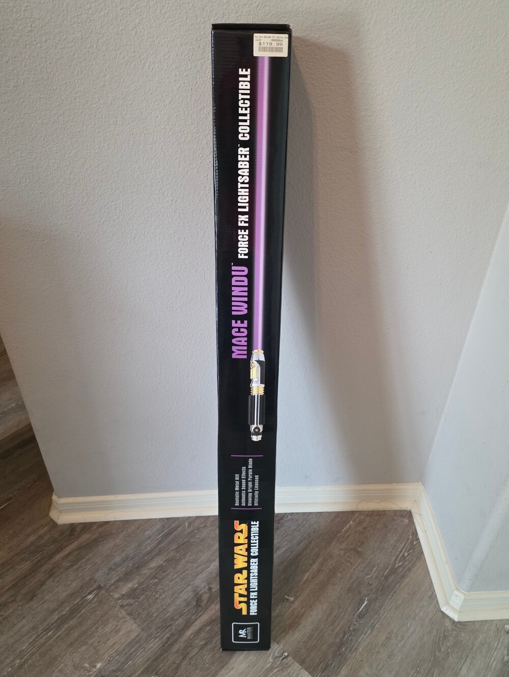 Master Replicas Star Wars Mace Windu Force FX Lightsaber (Complete in Box)